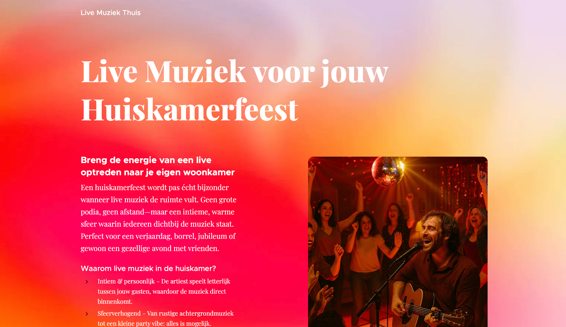 Live Muziek Thuis